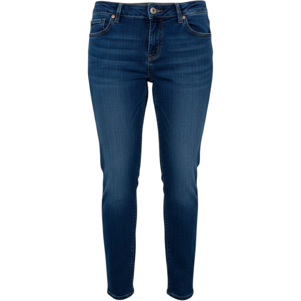 Faded Glory Straight Leg Jeans Womens 10T Authentic Blue Denim Stretch Excellent